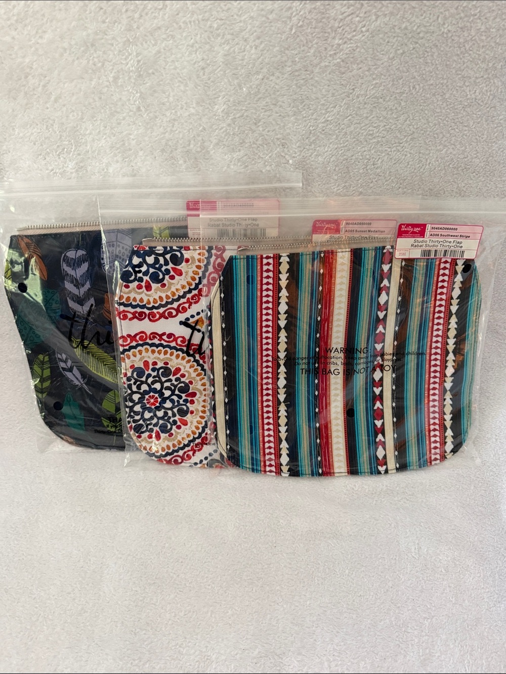 Set of 3 NIP Studio thirty-one Purse Flaps